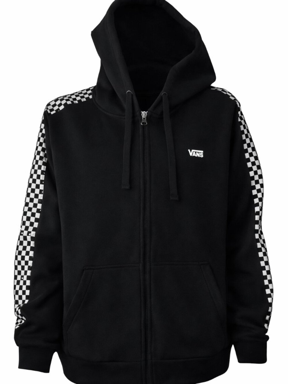 VANS BLACK ZIP UP HOODIE JACKET XL